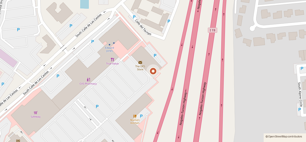 Mapa con la ubicación de Talamazka - Sonoran Grill and Seafood, 190 W Continental Rd #202, Green Valley AZ 85622